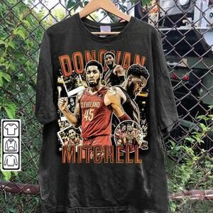 Retro Donovan Mitchell Basketball Star Fan T-Shirt